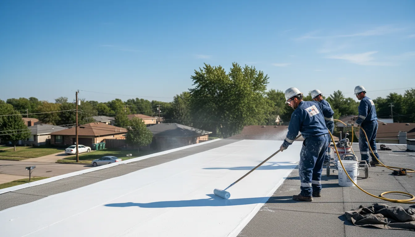 Commercial roof coating in Dorchester Center, MA near me